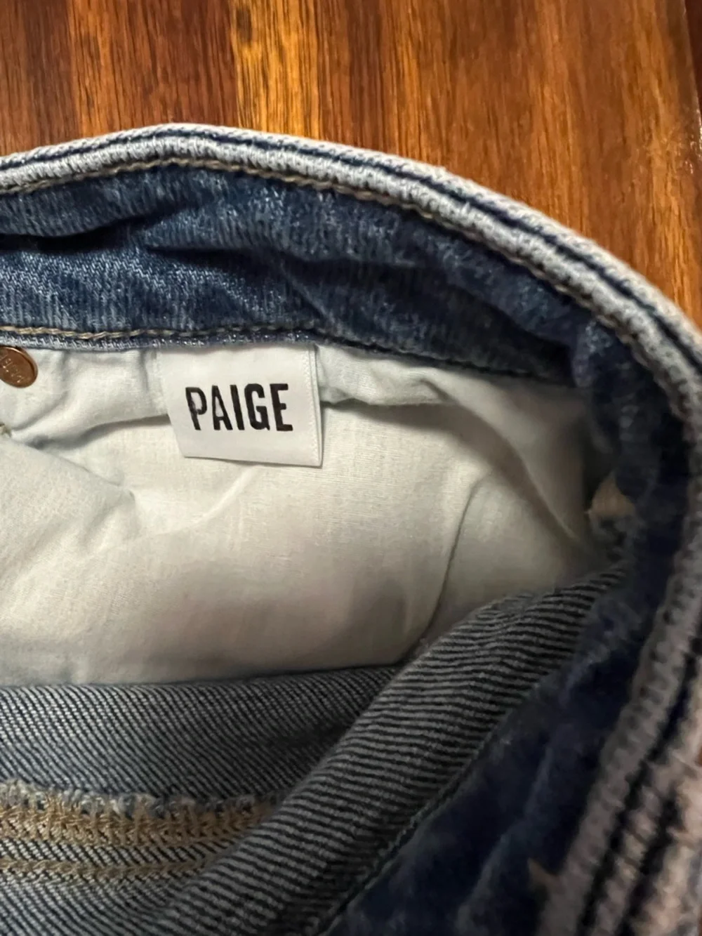 PAIGE Frayed Hem Distressed Denim Shorts - Dani - Picture 5 of 7